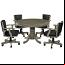 Slate Finish with Optional Swivel Chairs