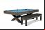 Charcoal Finish Pool Table with Bench 