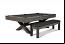 Charcoal Finish Pool Table with Bench 