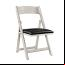Optional Antique White Folding Chair