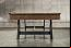 Brushed Walnut Finish with Metal Leg