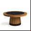 Matte Walnut / Black Trim Poker Table