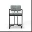 Vintage Gray Barstool