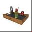 Matte Walnut Cocktail Tray