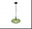 Matte Black Bar with Green Glass Shade
