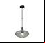 Matte Black Bar with Smoke Glass Shade