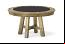 Rustic White Oak Finish and Black Cloth